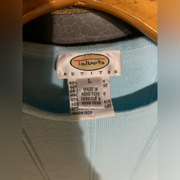 Talbots Blue Shirt and Sweater Set - Size Large - Picture 6 of 7